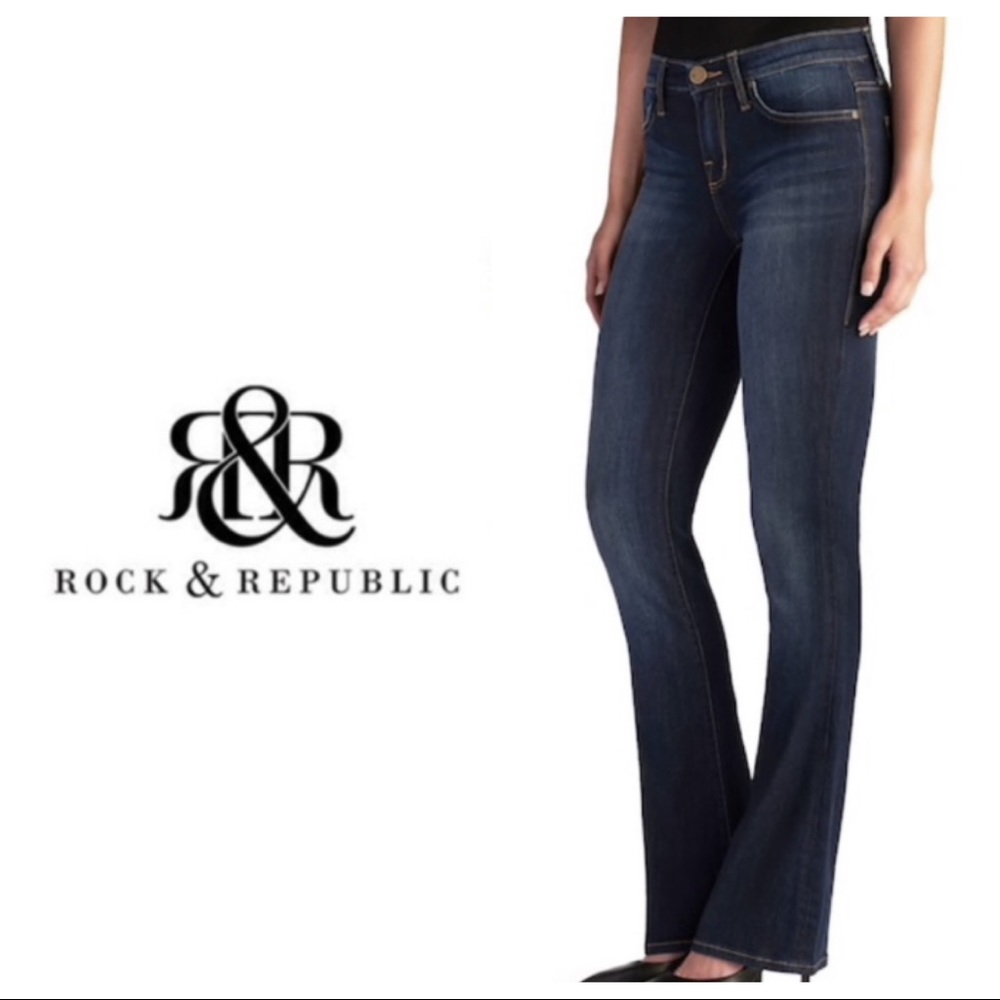 Rock & Republic dark denim jeans 2